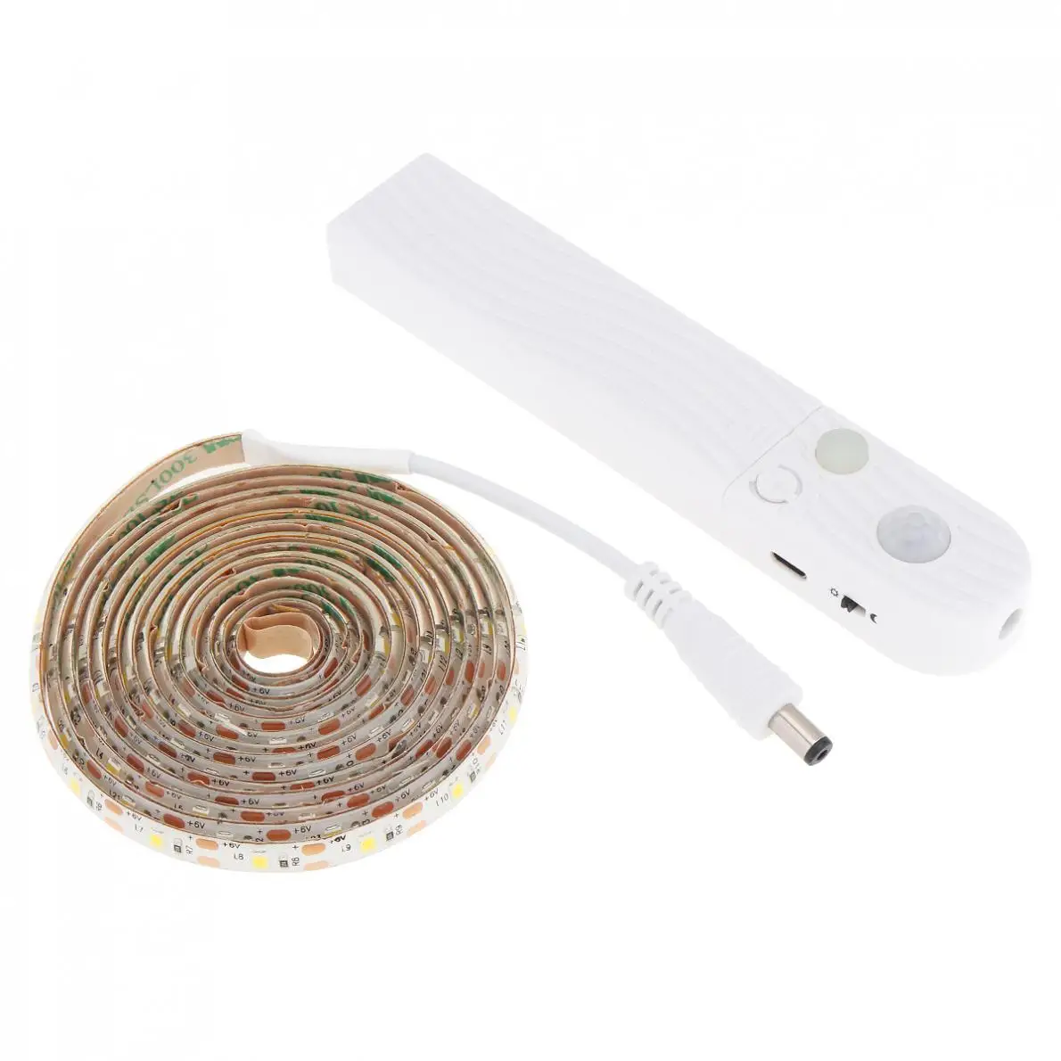 

1M 2W 120 LM LED Strip Light Human Infrared Induction Lamp with Waterproof Dripping Glue and Photosensitive Mode for Wardrobe