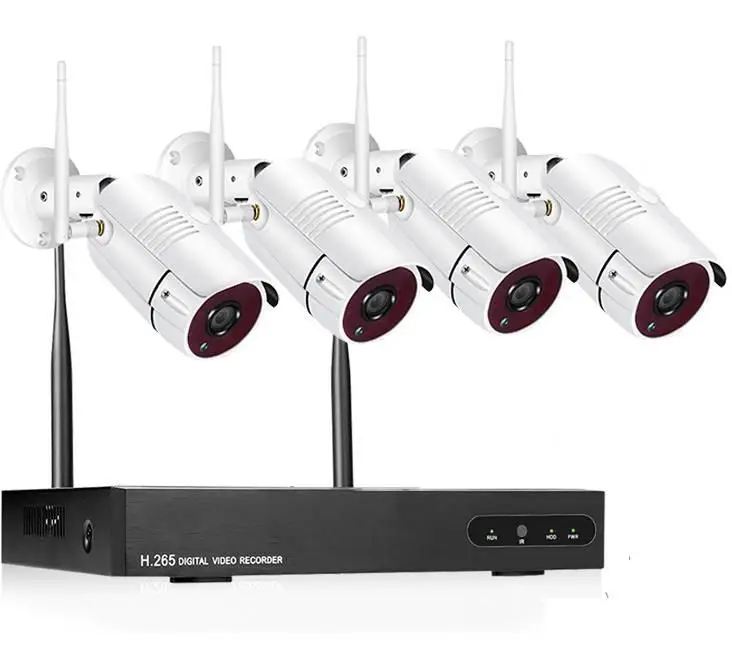 5MP Wifi NVR с 4MP HD всепогодным ИК видением беспроводная IP пулевидная камера система