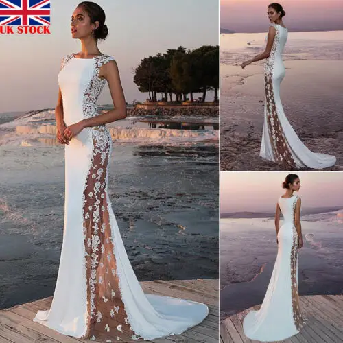 Женское сексуальное кружевное лоскутное длинное платье без рукавов коктейльное