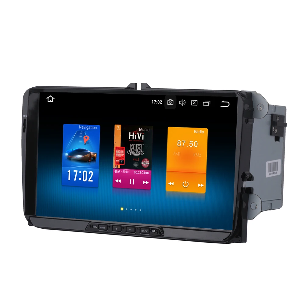 Автомобильный 1 din Android 8 0 мультимедийный плеер для VW Golf 5 6 Polo Passat gps с восьмиядерным