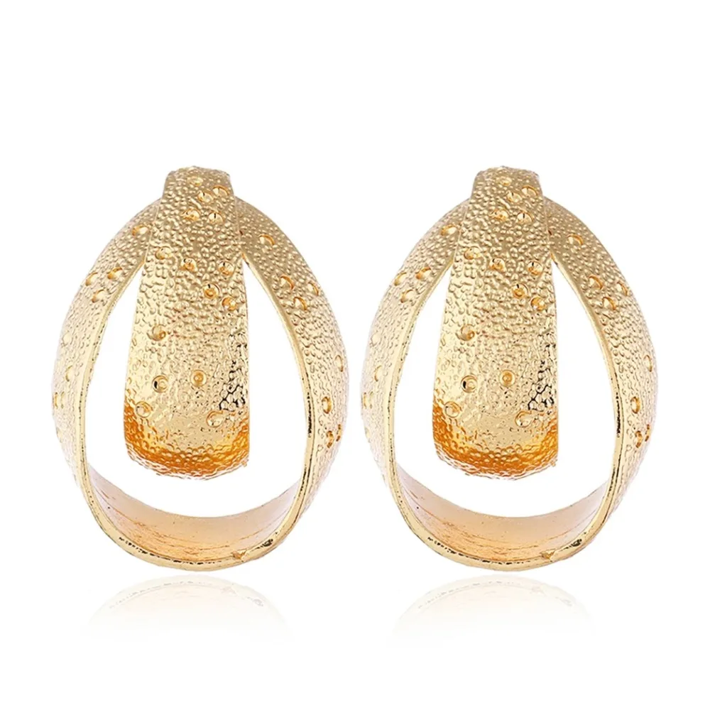 Серьги-подвески в стиле бохо женские большие металлические висячие украшения