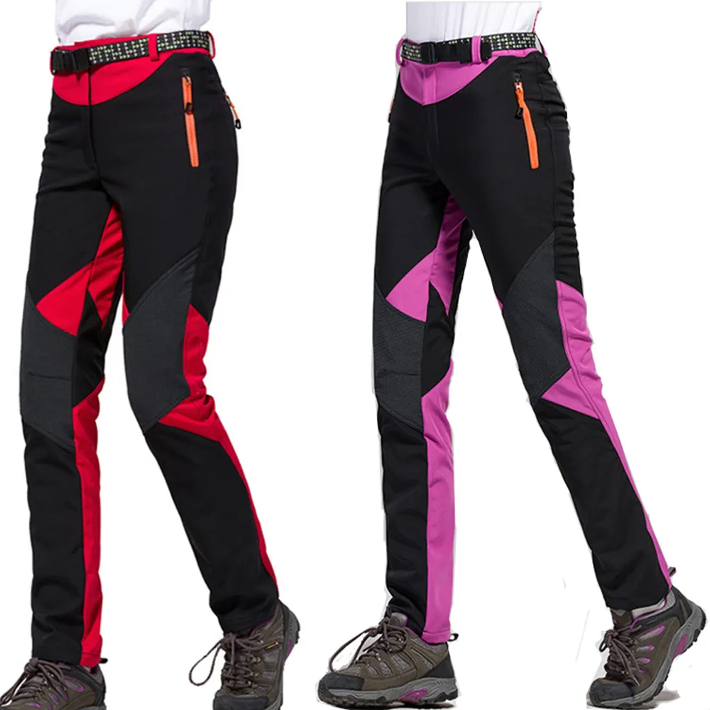 Уличные велосипедные брюки для пешего туризма женские флисовые треккинга