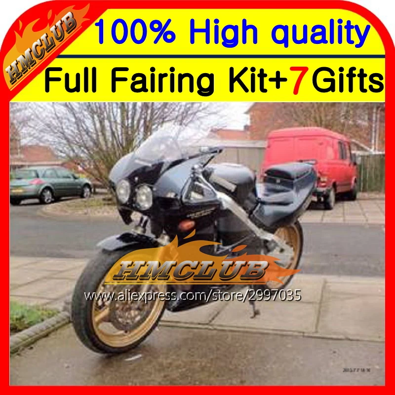 Глянцевый черный корпус для HONDA CBR400RR NC23 87 89 CBR400 RR 88 HM5722 полностью CBR 400RR 1987/1989