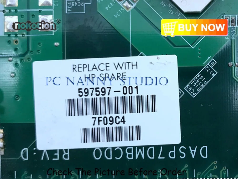 Pananny 597597-001 аккумулятор большой емкости для hp ENVY15 ENVY15-1100 Материнская плата
