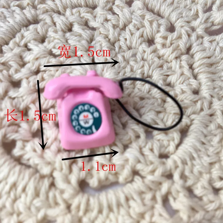 1/12 BJD мини домашний проводной телефон кукольный домик Миниатюрные аксессуары для