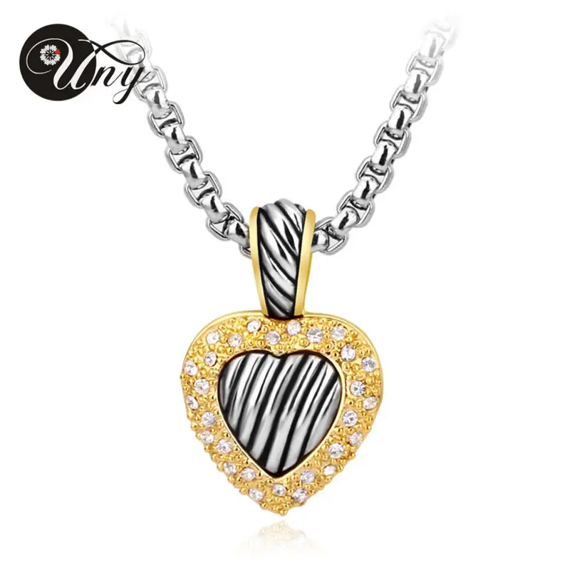 Uny модных брендов jewelries комплекты сердце женщины комплект ювелирных jewelries комплекты роскошный комплект ювелирных изделий Новогодние товары подарок