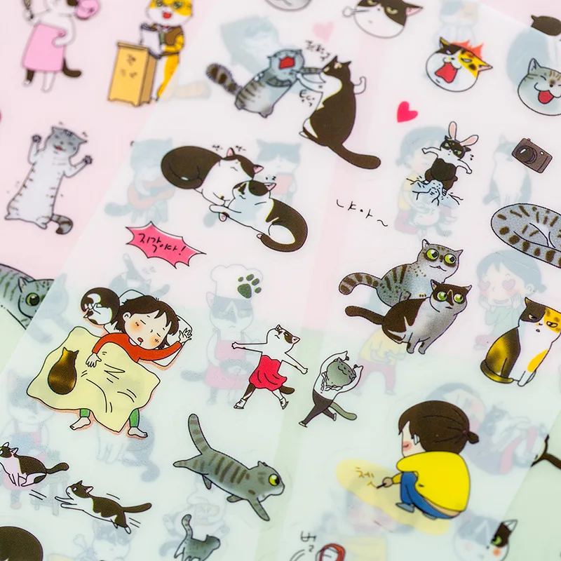 Творческий прозрачный ПВХ Kawaii Cat Форма фото дневник альбом декоративные для
