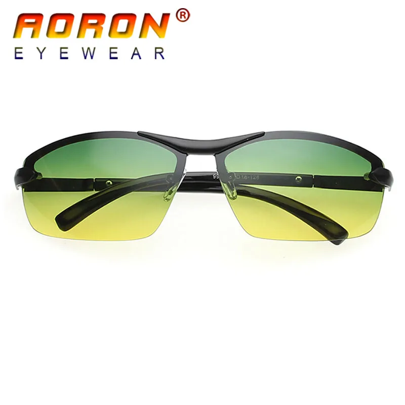 Aoron Brand Designer Men Driving Day Night Vision Goggles Fashion Polarized Sunglasses Sun Glasses Eyewear oculos 9903 | Аксессуары для