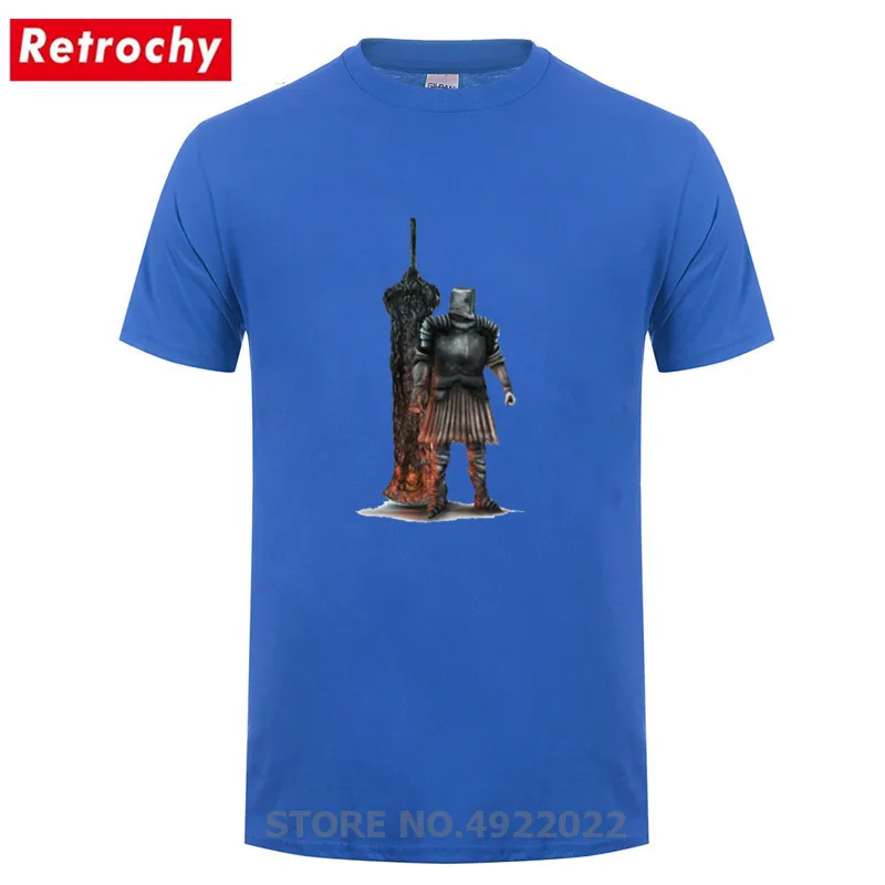 Винтажная рыцарская Slayer Футболка Keep calm хвалю солнце с коротким рукавом tsorig dark souls