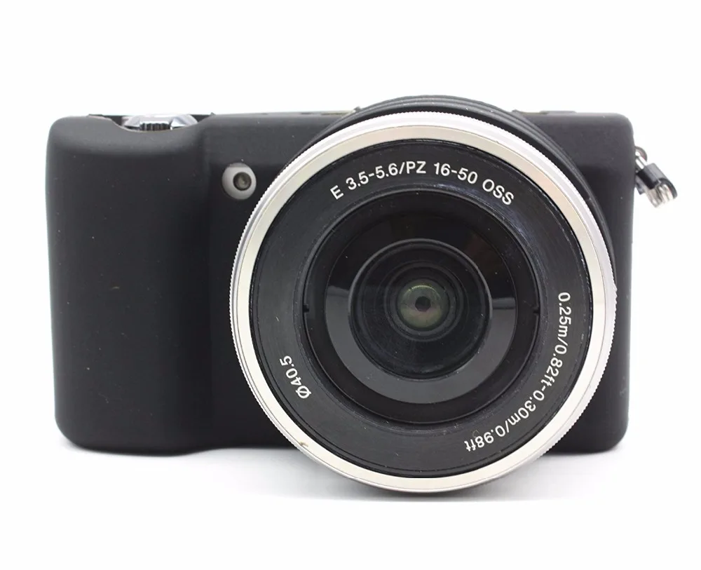Силиконовая кожа брони чехол корпус протектор для sony A5000 A5100 A6000 A6300 корпус камеры только