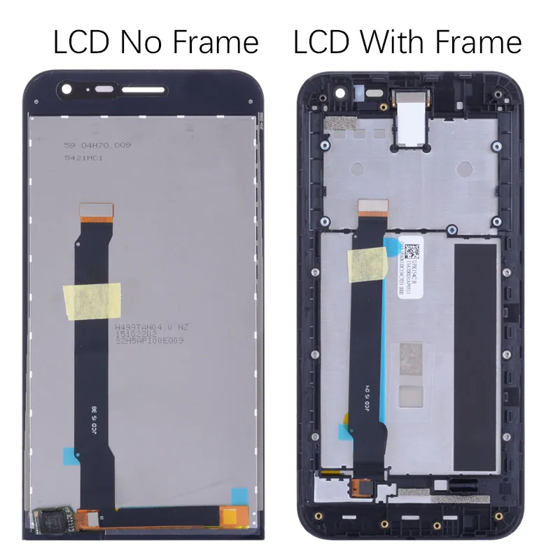 Дисплей для ASUS ZE500CL Z00D LCD в сборе с тачскрином на рамке Оригинал черный | Мобильные