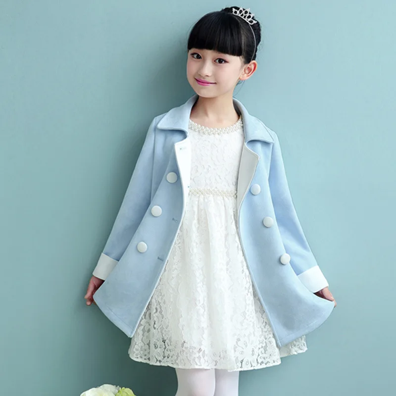 Anlencool/высококачественное пальто для девочек новое осенне-зимнее из