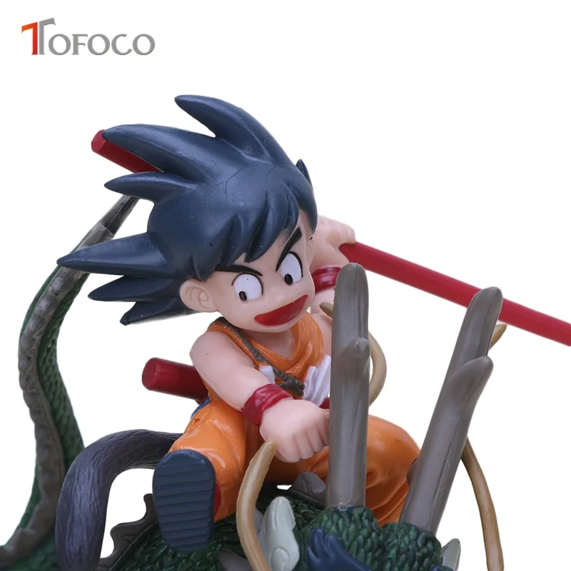 TOFOCO 13 см ПВХ аниме семь Dragon Ball Z кукла детство Сон Гоку езда Shenron драконы куклы