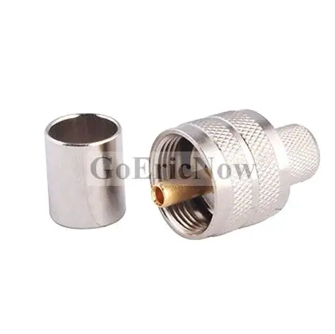 1 шт. RF Coax UHF Штекерный обжим PL259 коаксиальный разъем для LMR400 RG8 RG213 ОТРЕЗОК кабеля