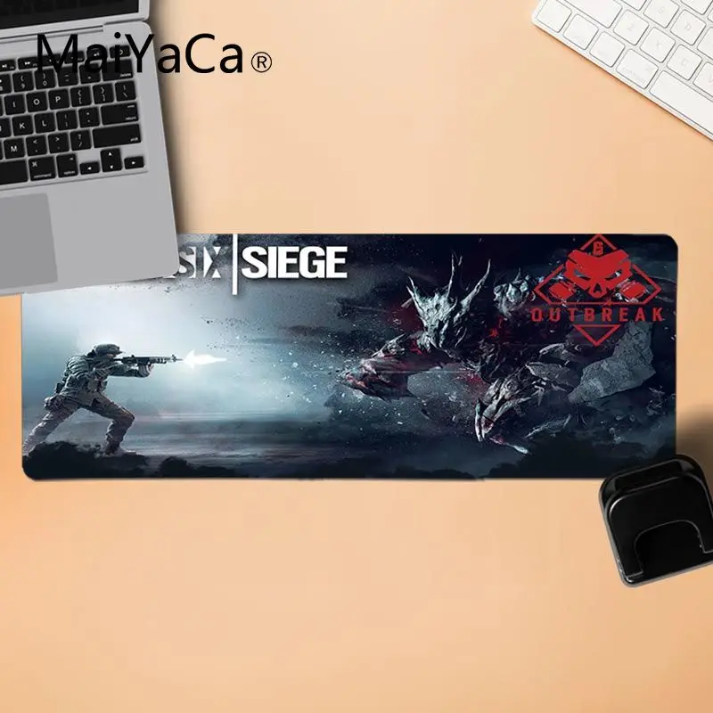 LockEdge 30X90cm Красивое аниме maiyaca Rainbow Six Siege индивидуальный игровой коврик для мыши для ноутбука большой коврик для мыши ПК компьютерный коврик - Цвет: LockEdge 30X90cm