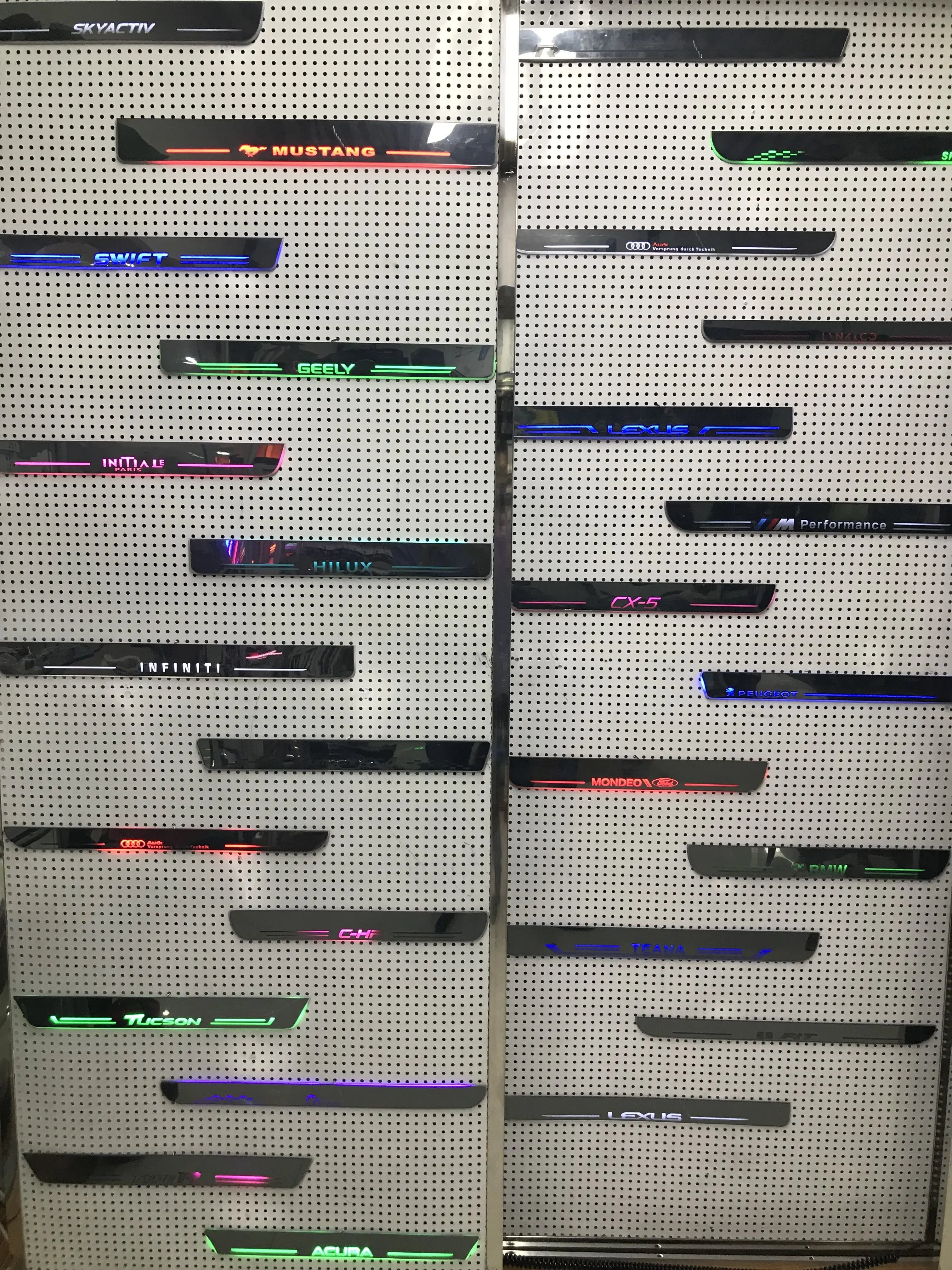 Индивидуальная акриловая светодиодная Накладка на порог приветсветильник свет