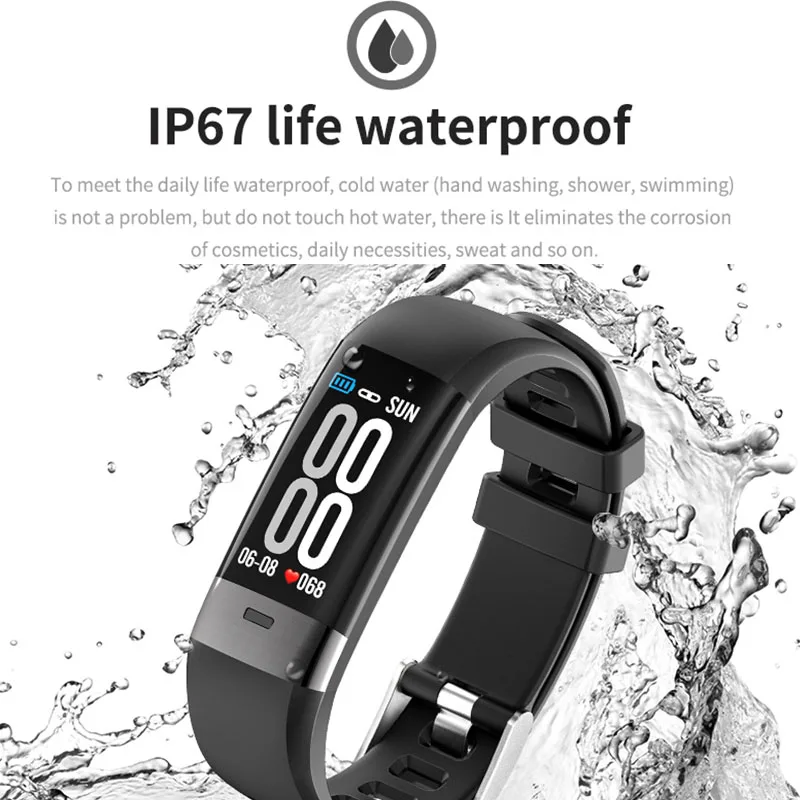 Часы ЭКГ PPG Смарт-часы kinyo ip67 HRV часы для измерения артериального давления