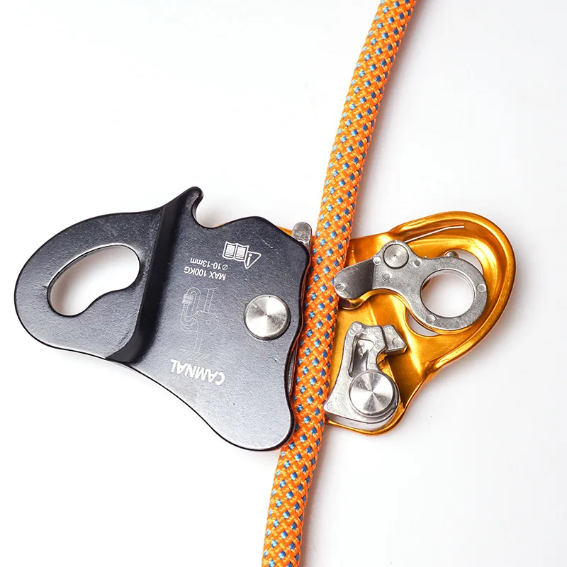 P244 Outdoor climbing tool protector falling safety rope self-locking device grabbing device. | Спорт и развлечения