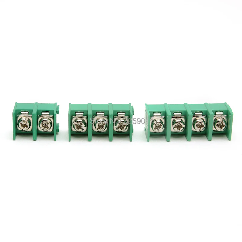 

60PCS 2Pin Screw Terminal Block Connector 300V 20A 8.5mm KF8500-8.5-2P/3p /4p Green Copper PCB Assortment Kit