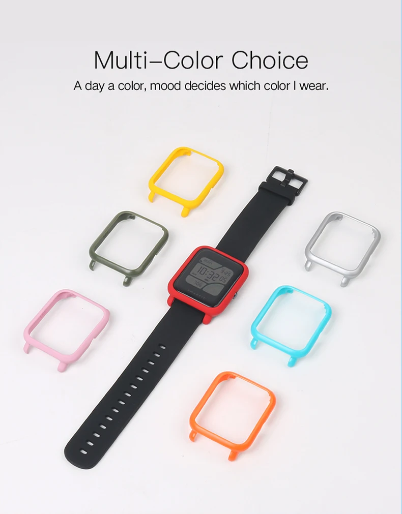 Чехол SIKAI для Xiaomi Amazfit Bip, цветной сменный жесткий чехол, защитный чехол для Midong Amazfit Bip Smart Watch Pace