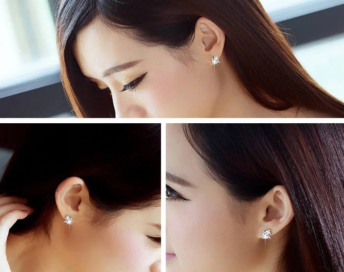 Женский комплект из ожерелья и сережек в виде животных Almei серебристые комплекты