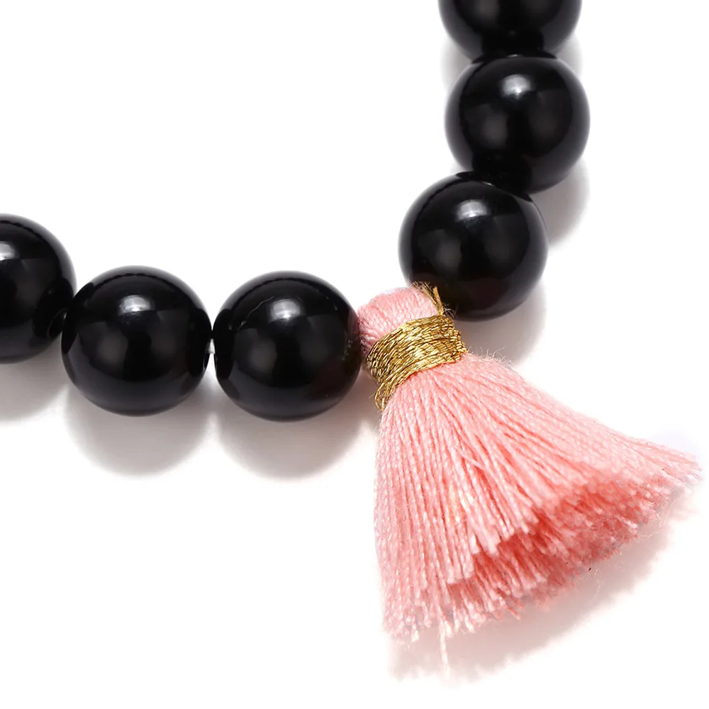 Модные Мода Jewelry Натуральный камень Браслеты и браслет с Йога Бусины кисточкой