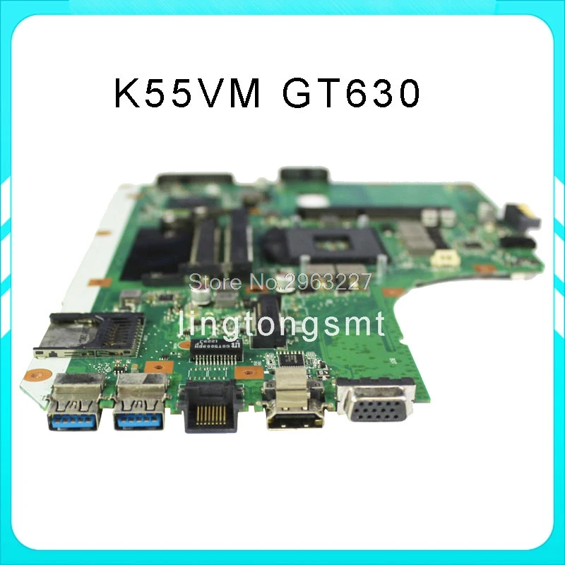 K55VM Материнская плата ноутбука GT630M 2 Гб REV 2/2 0 для For Asus K55VJ материнская Бесплатная