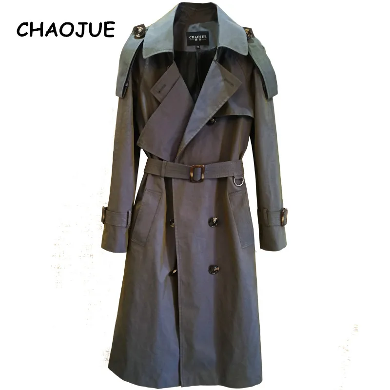 CHAOJUE 2018 Spring/AutumnWomen Latest Change Color Trench Coat Europe Fashion Lady Office Long Female Overcoat | Женская одежда
