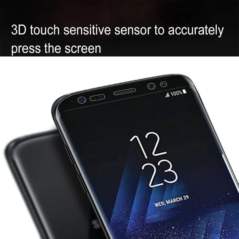 Для samsung Galaxy S8 Стекло Защитный Мягкий Полный Изогнутые Экран Защитная пленка для