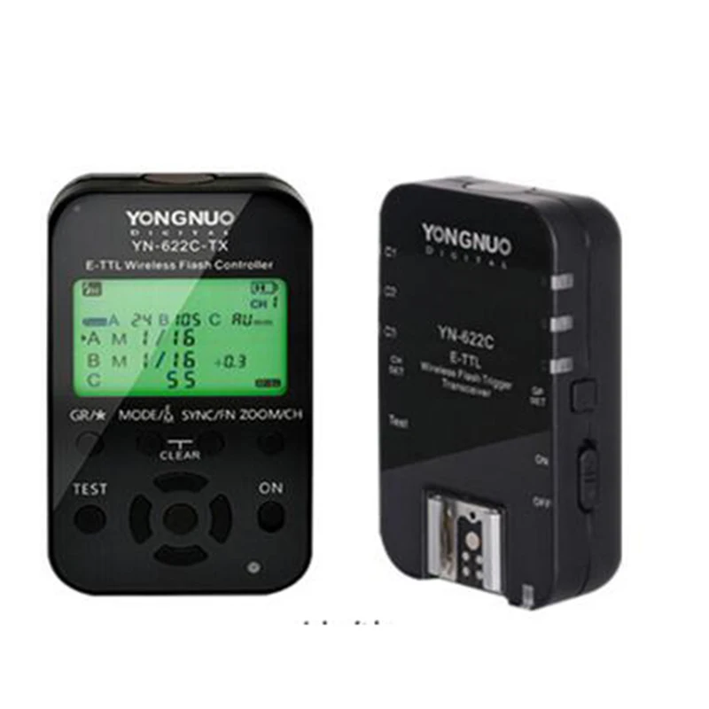 Светодиодная лампа для видеосъемки Yongnuo YN-622C TX+ Беспроводной триггер для вспышки с YN-622C yn622c комплект для Canon E-TTL камера 5d III 60d 7d 700d 60d 70d 1d 550d