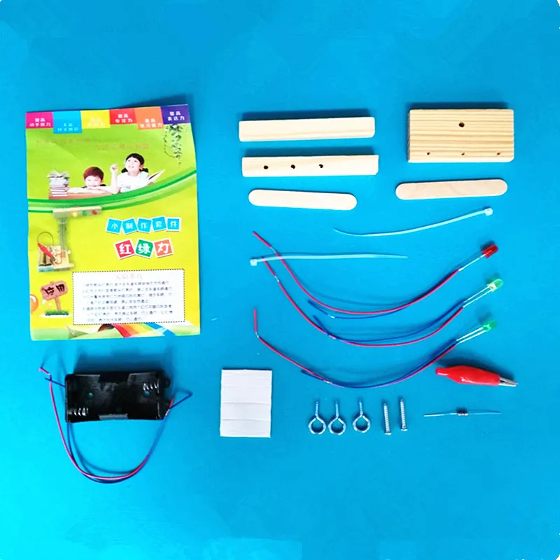 Happyxuan DIY небольшой светофор научно набор для экспериментов Творческий