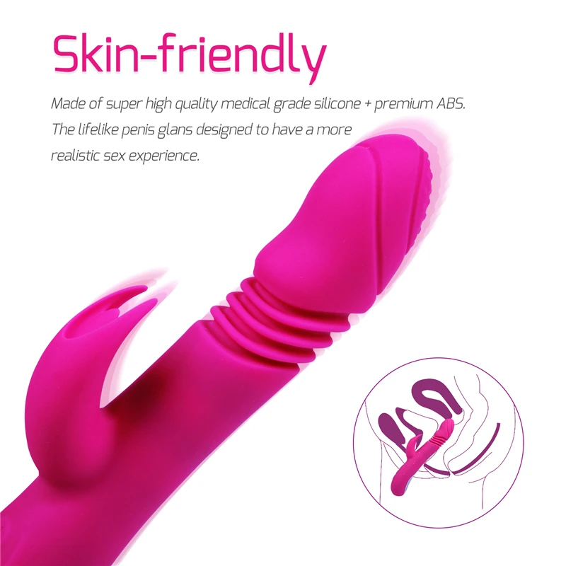 Растягивающийся сильный G SPOT отопление тела температура вибратор клитор