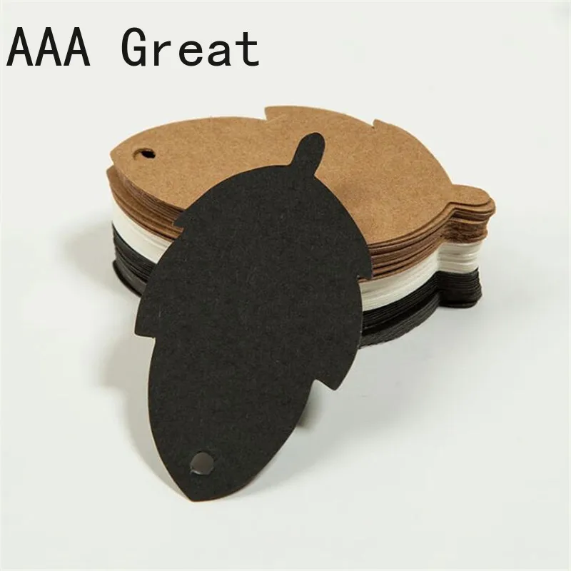 100 шт./лот подвесные бирки из крафт бумаги для свадебвечерние НКИ ценная этикетка