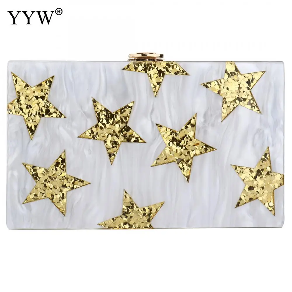 Женский клатч на плечо элегантная брендовая сумка-мессенджер из акриловой смолы