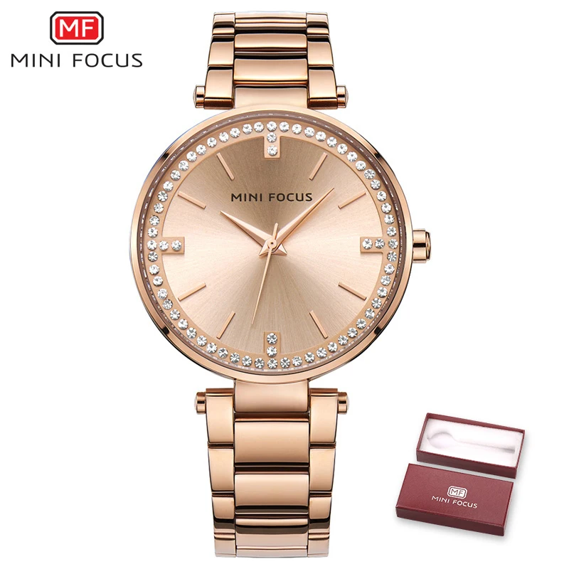 rose gold Мини фокус женские часы водонепроницаемые женские часы наручные брендовые Роскошные модные женские наручные часы женские часы Relogio Feminino - Цвет: rose gold
