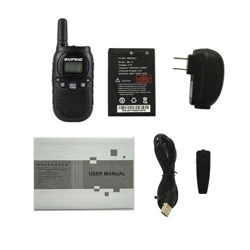 Without Box Мини-рация Baofeng T6 FRS PMR портативная двухсторонняя радио BF-T6 для детей игрушка радиоприемник FM трансивер Woki Toki BFT6 - Цвет: Without Box