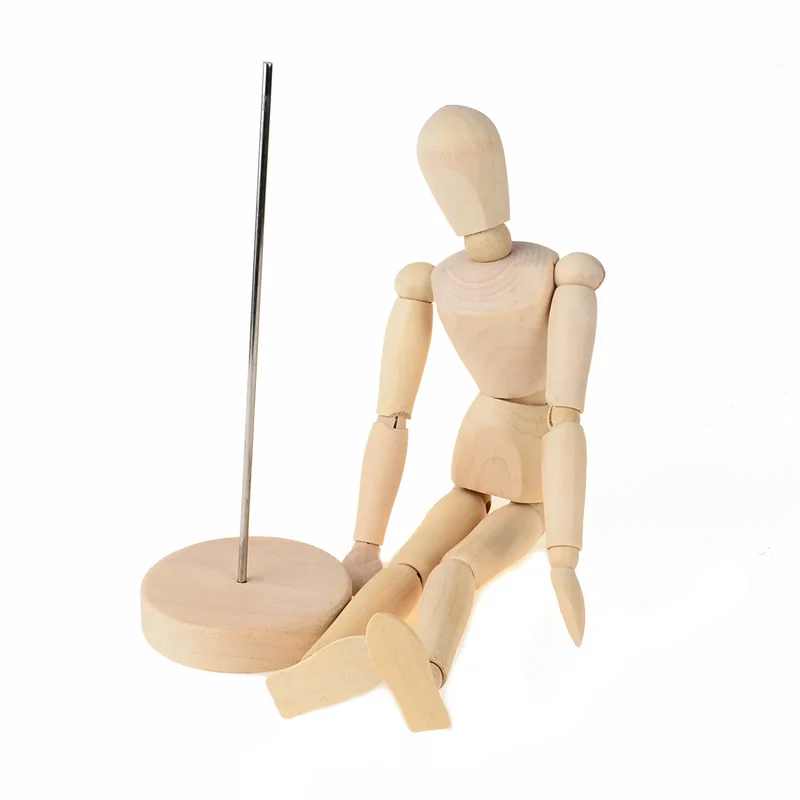 Манекен BOHS деревянный гибкий человек модельный манекен с блочной головкой