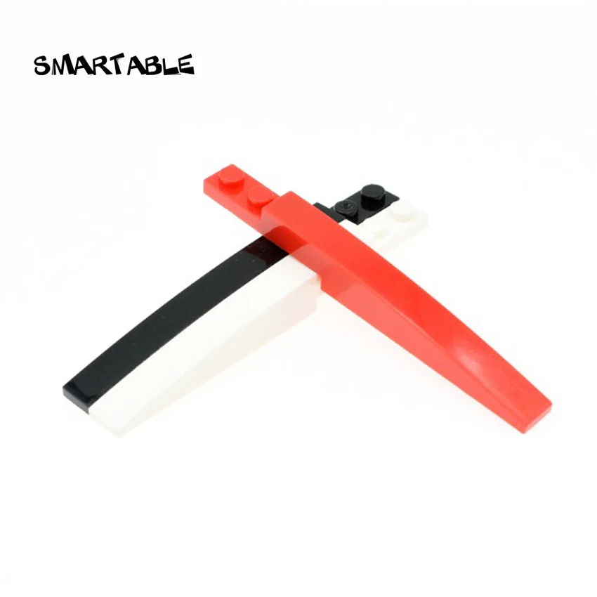 Smartable склон изогнутый 1x10 строительные блоки MOC детали обучающие игрушки для детей