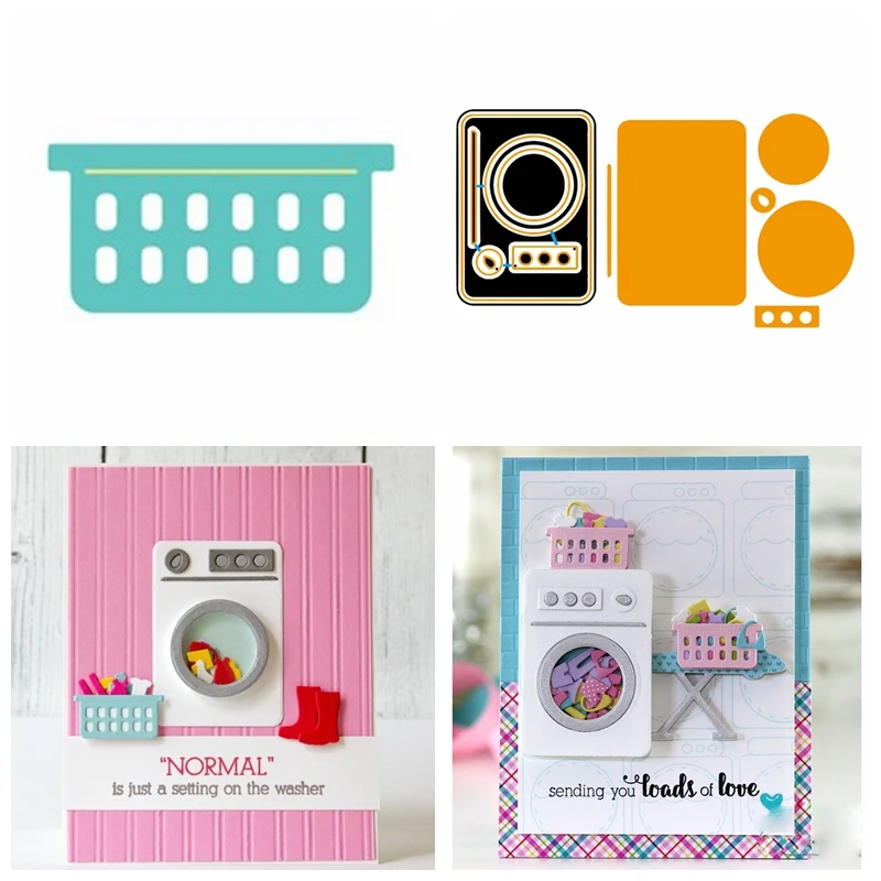 Стиральная машина корзина для белья металлические режущие штампы трафареты DIY