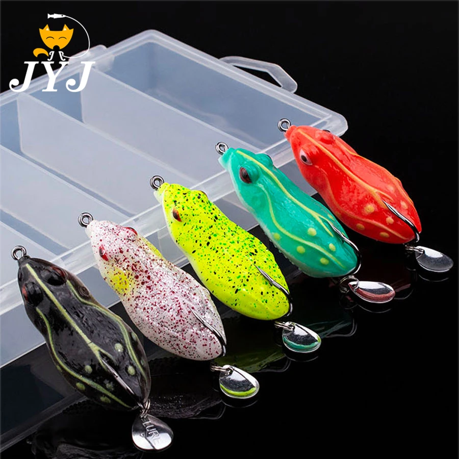 5 шт./кор. мягкая трубчатая приманка японская пластиковая рыболовная лягушка