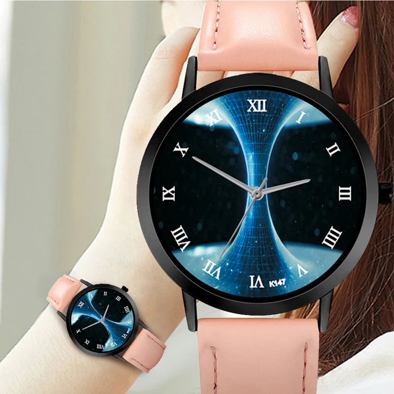 Разнообразные рандомные повседневные кварцевые кожаные ремешки