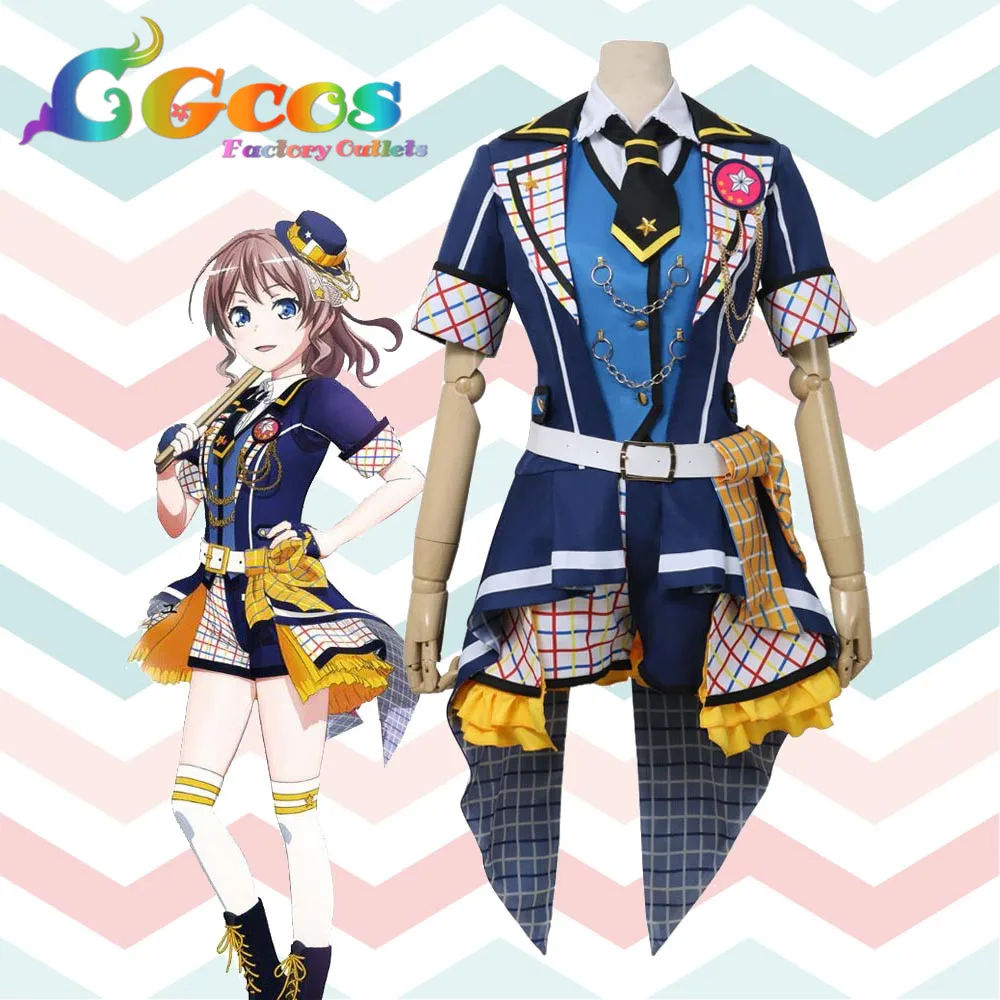 CGCOS Косплей Костюм BanG Dream! 7th☆LIVE Poppin'Party Yamabuki Saya платья одежда Униформа