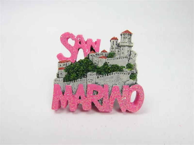 Ручной работы Республика Сан Марино крепление титано 3D магниты на холодильник