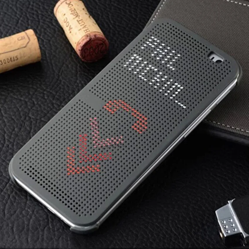 Умный чехол в горошек силиконовый для HTC One M8 M8s E8 E M 8 S OneM8 HTCM8 HTCE8 флип телефона