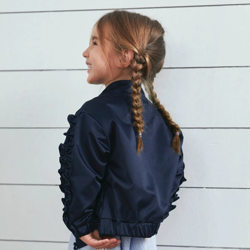 Новинка 2019 г. детская летная куртка Mini balabalaGirls весеннее детское ветрозащитное