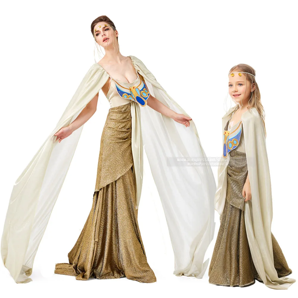Костюм для взрослых Древняя египетская Клеопатра платье принцессы женщин костюм