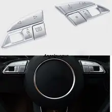 Автомобильные кнопки рулевого колеса накладка наклейка для Audi