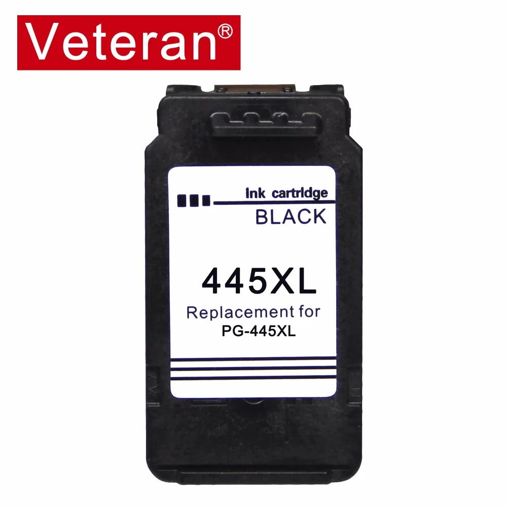 Перезаправленный картридж Veteran PG445 совместимый с чернилами Canon PG 445 445XL для Pixma MG2540