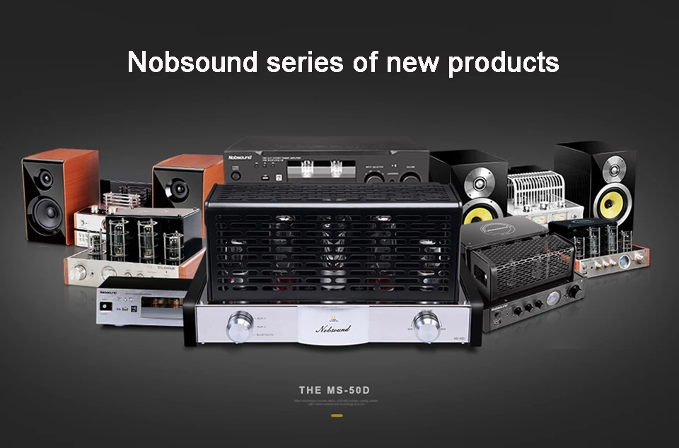 Nobsound MS-50D ламповый усилитель Hi-Fi усилитель 2,1 каналов Усилитель Вакуумный ламповый усилитель Bluetooth усилитель и USB MS-10D 30D Модернизированный