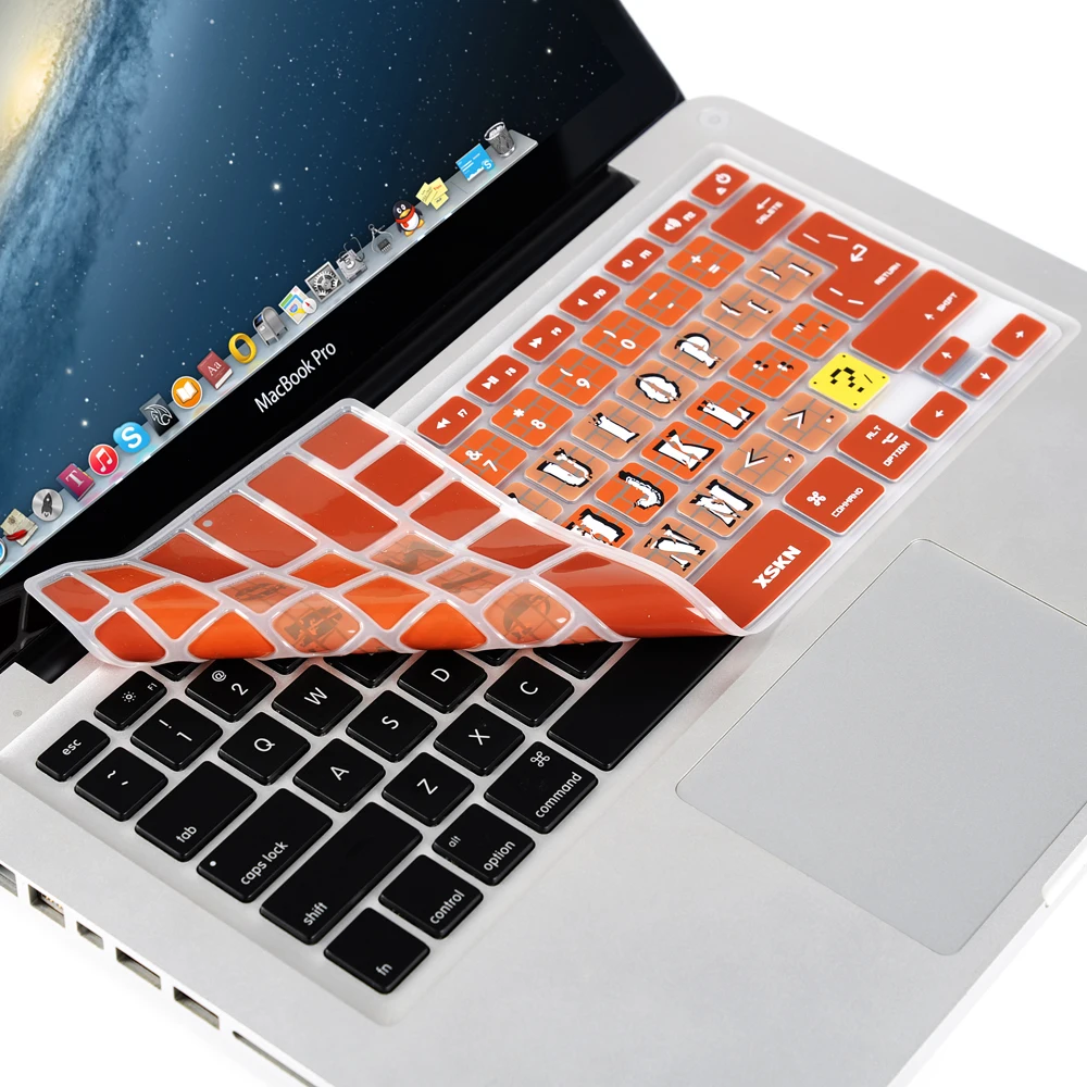 XSKN Preminum Ультратонкий силиконовый чехол для клавиатуры с кирпичной стенкой MacBook Pro